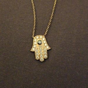 Bronze Hamsa necklace